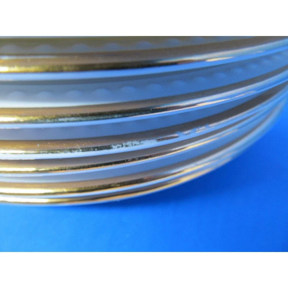 Pier 1 Gold Line Salad plates gold trim Bundle of 7